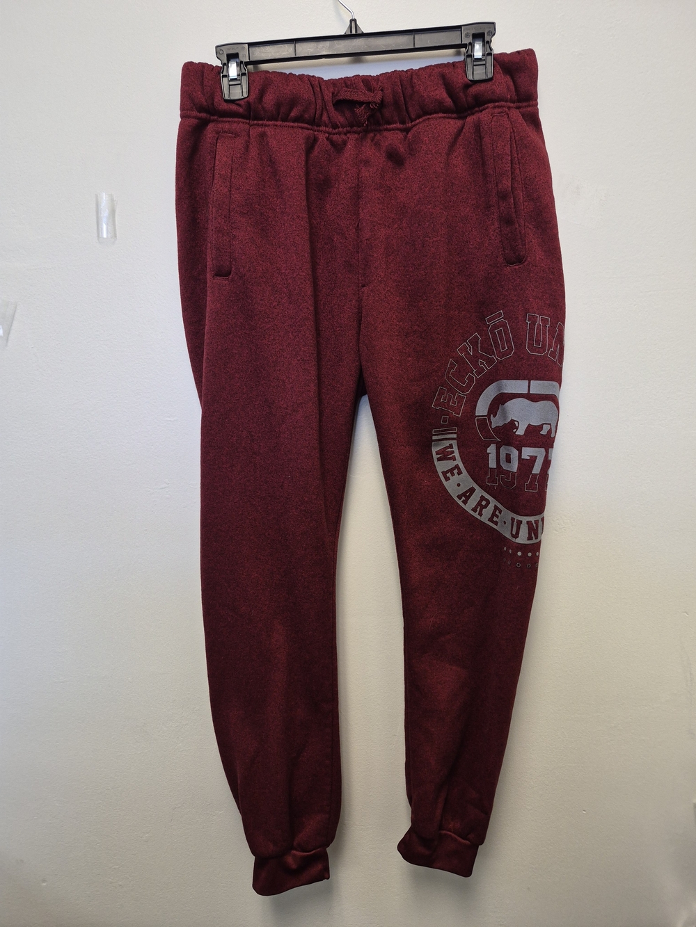 Echo Maroon Sweatpants with Side Logo